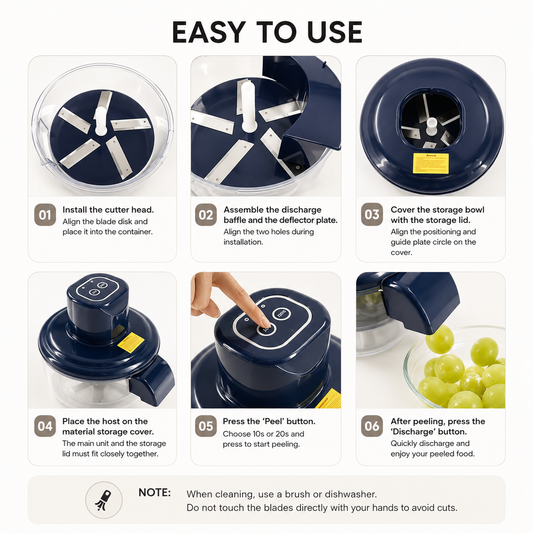 PeelPro™ 5-Blade Electric Fruit & Vegetable Peeler