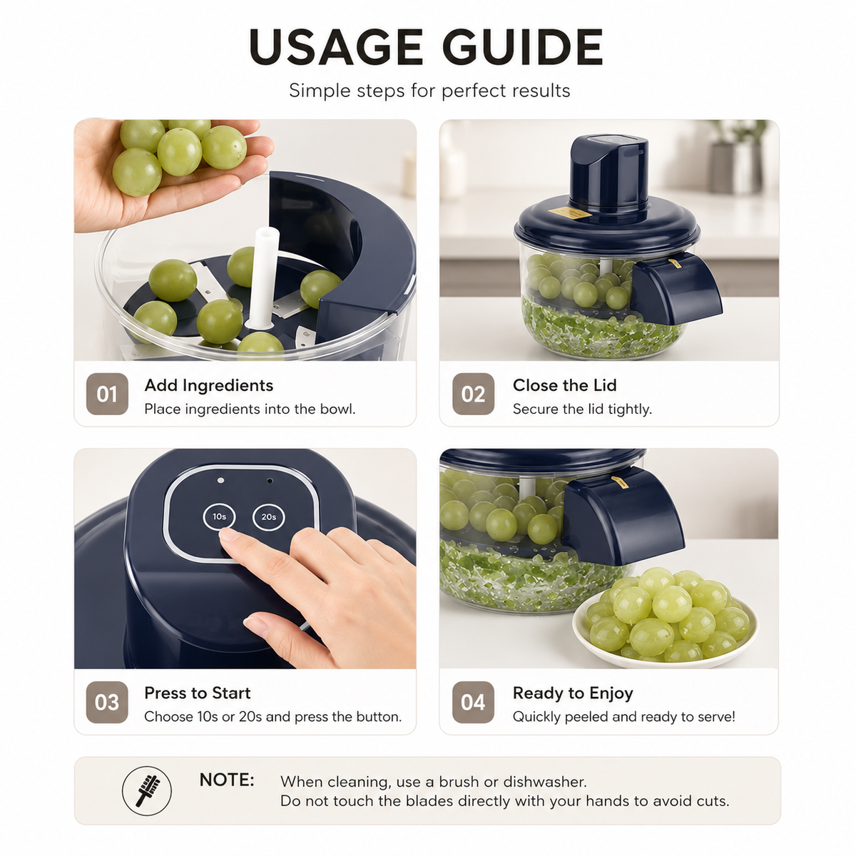 PeelPro™ 5-Blade Electric Fruit & Vegetable Peeler
