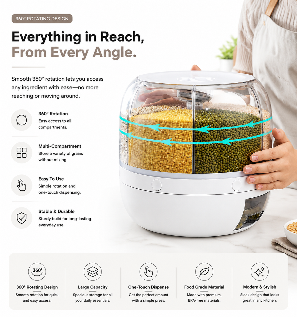 GrainVault™ 360 Smart Dispenser