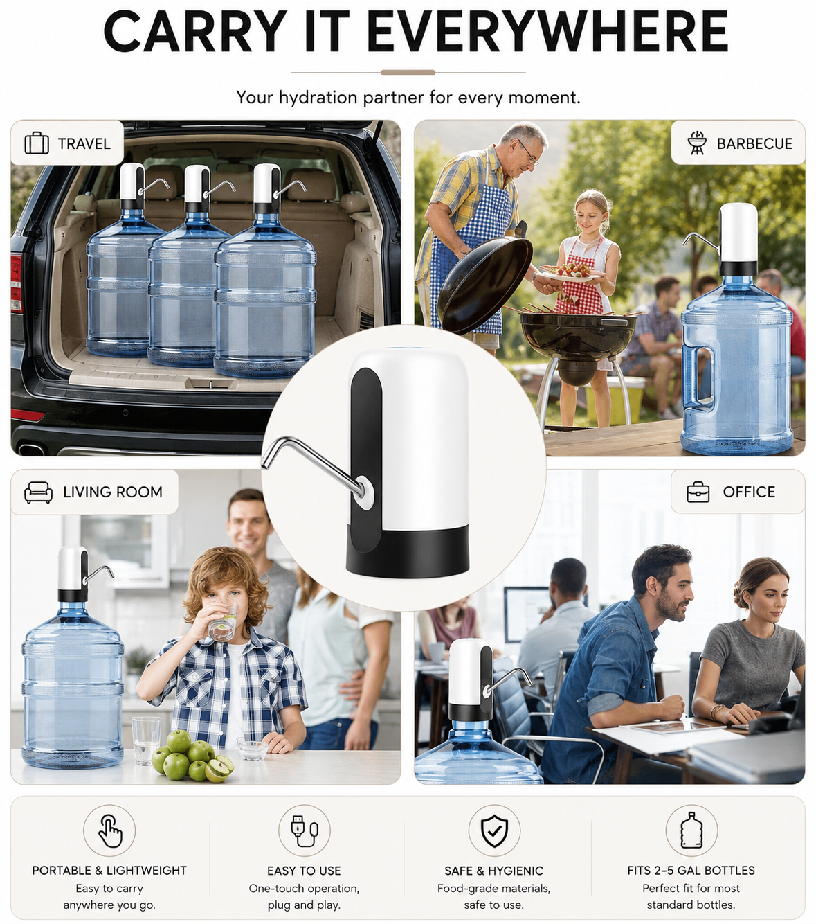 AquaFlow™ Electric Water Pump