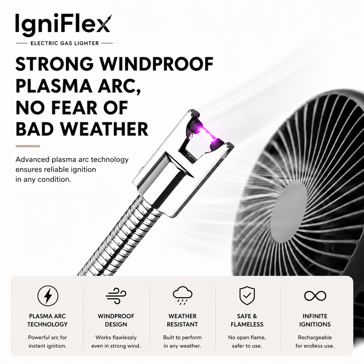 IgniFlex™ Rechargeable Arc Lighter