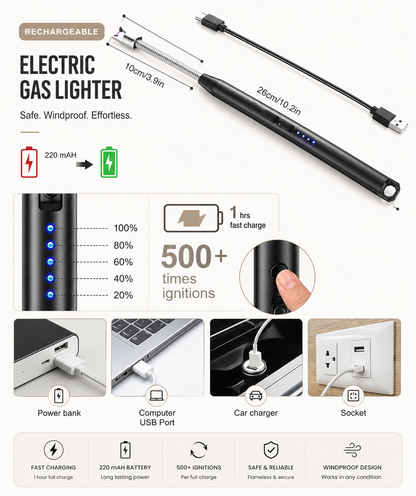 IgniFlex™ Rechargeable Arc Lighter