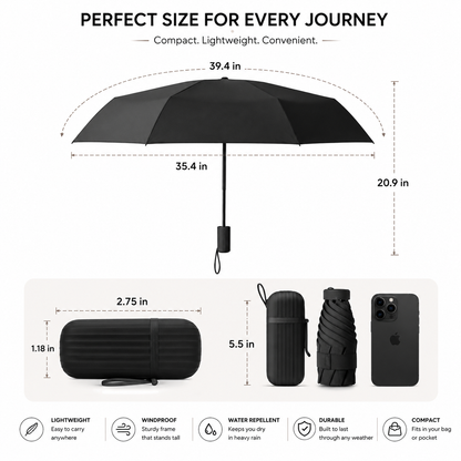 EverDry™ UV Travel Umbrella