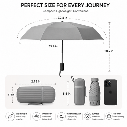 EverDry™ UV Travel Umbrella