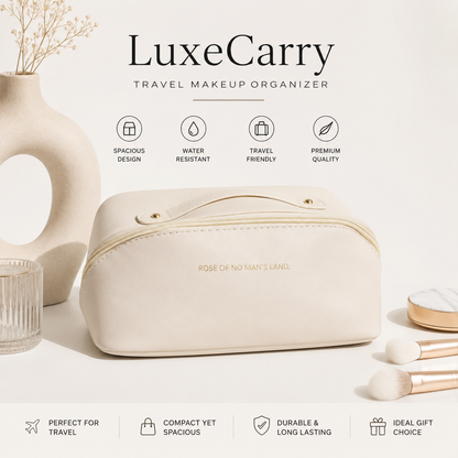 LuxeCarry Makeup Organizer - Waterproof Compact Makeup Organizer