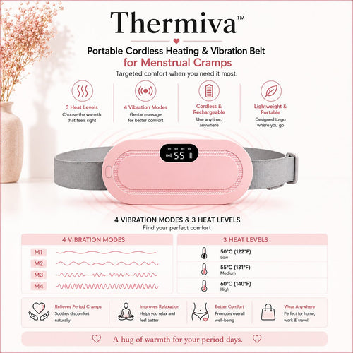Thermiva portable period pain relief belt