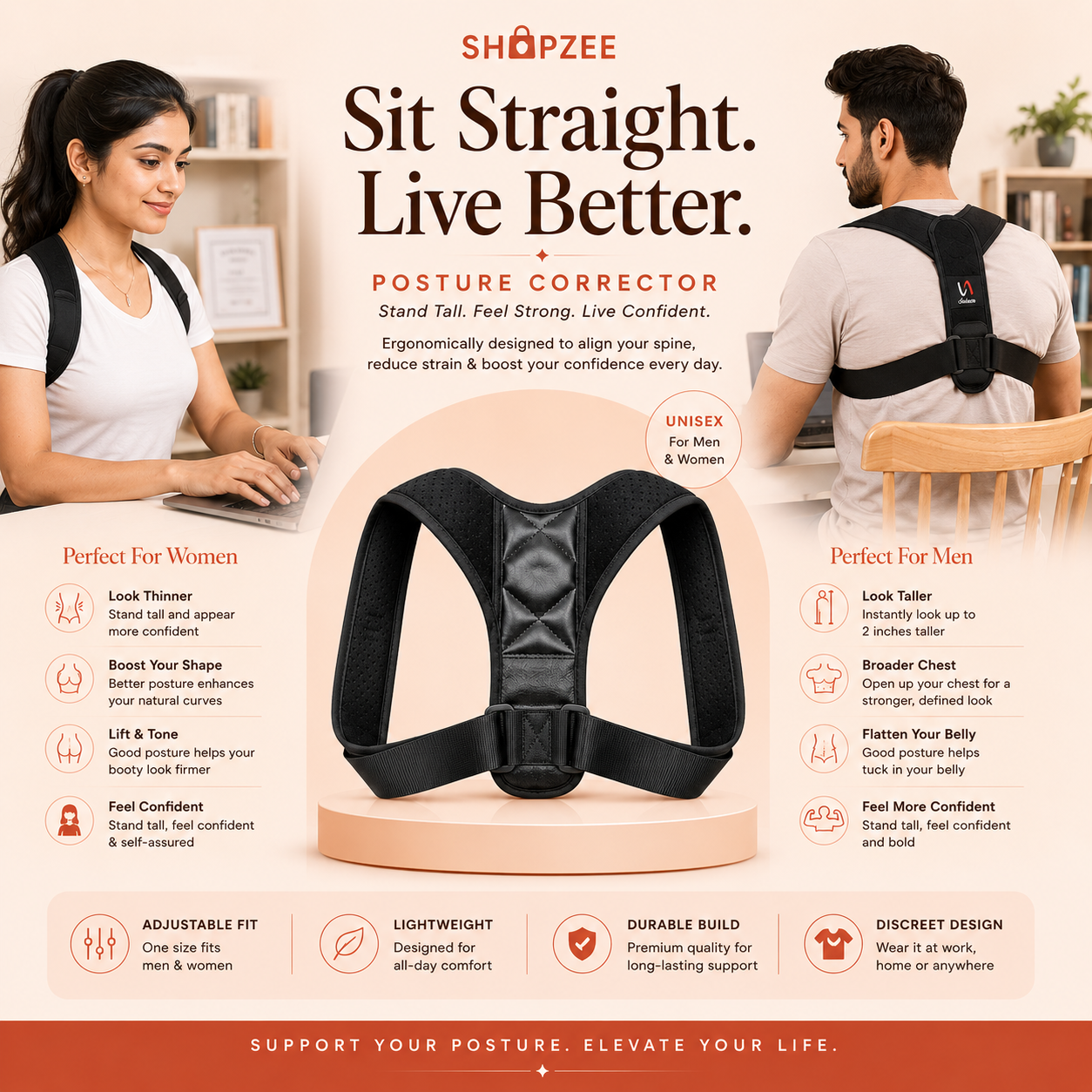 Back Posture Corrector Brace Shoulder Back Posture Corrector Back Pain Posture Corrector
