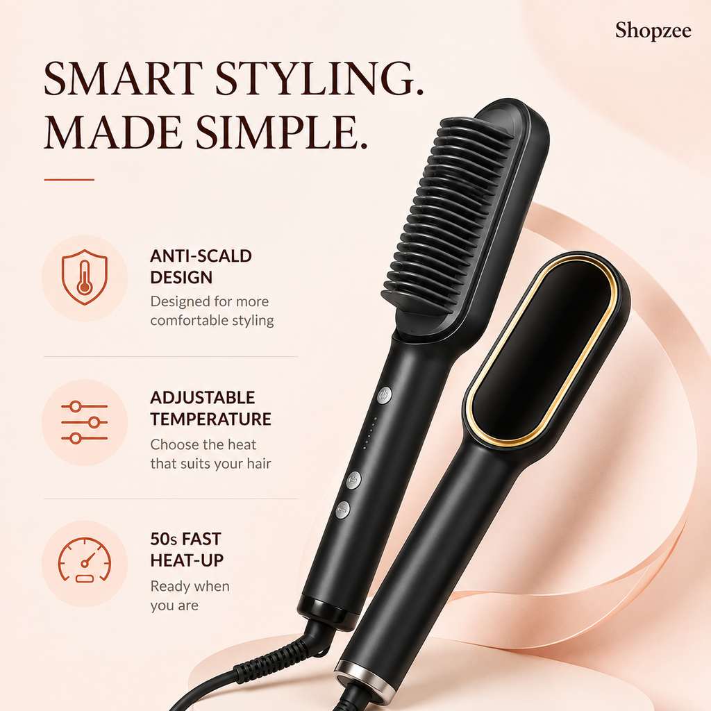 SleekPro™ Hair Straightening Brush