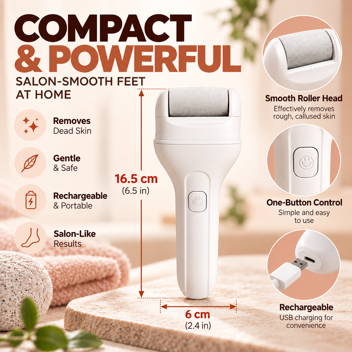SoleSoft™ Rechargeable Foot File