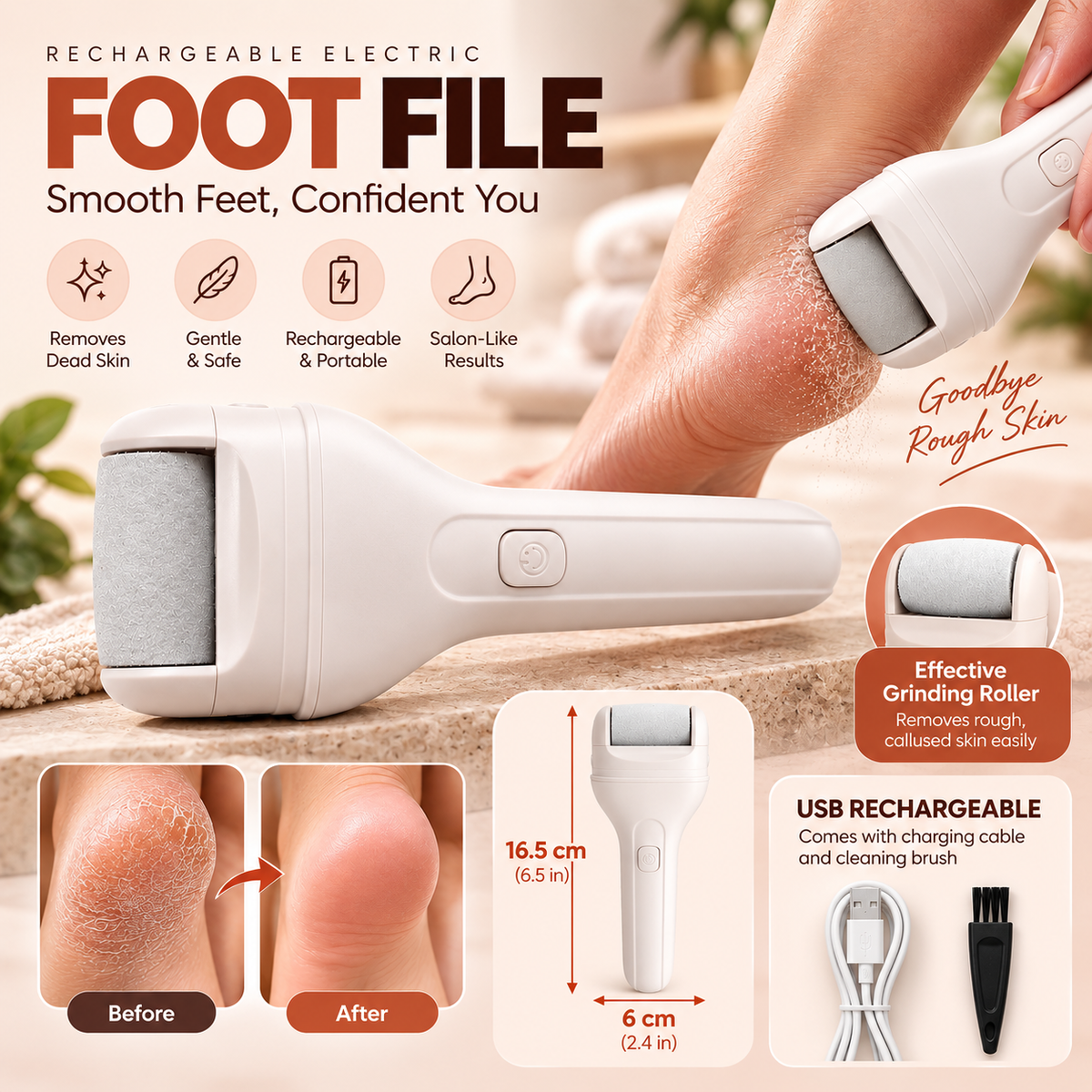 SoleSoft™ Rechargeable Foot File