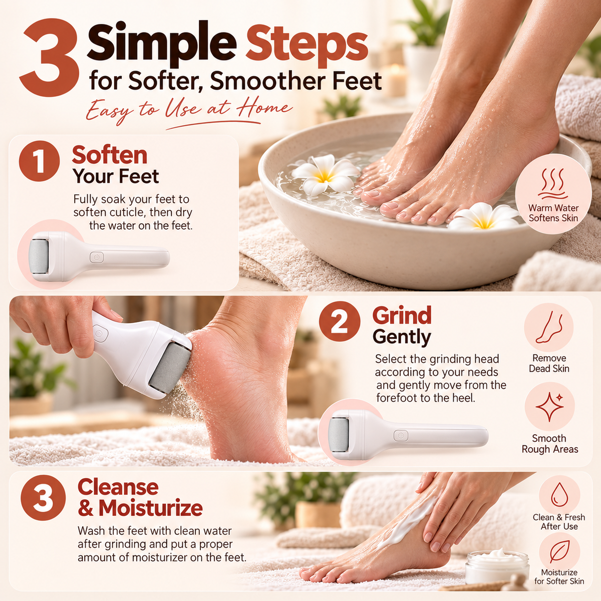 SoleSoft™ Rechargeable Foot File
