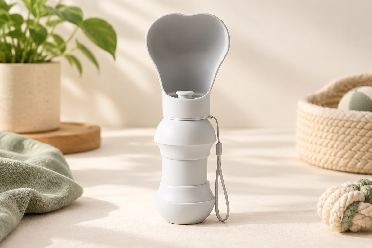 Shopzee Portable Pet Water Bottle with Bowl