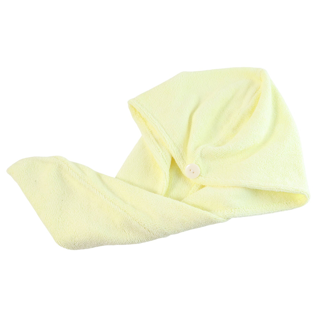 Hair towel wrap in use