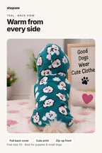 Shopzee Snuggly Fleece Hoodie for Small Dogs