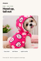 Shopzee Snuggly Fleece Hoodie for Small Dogs