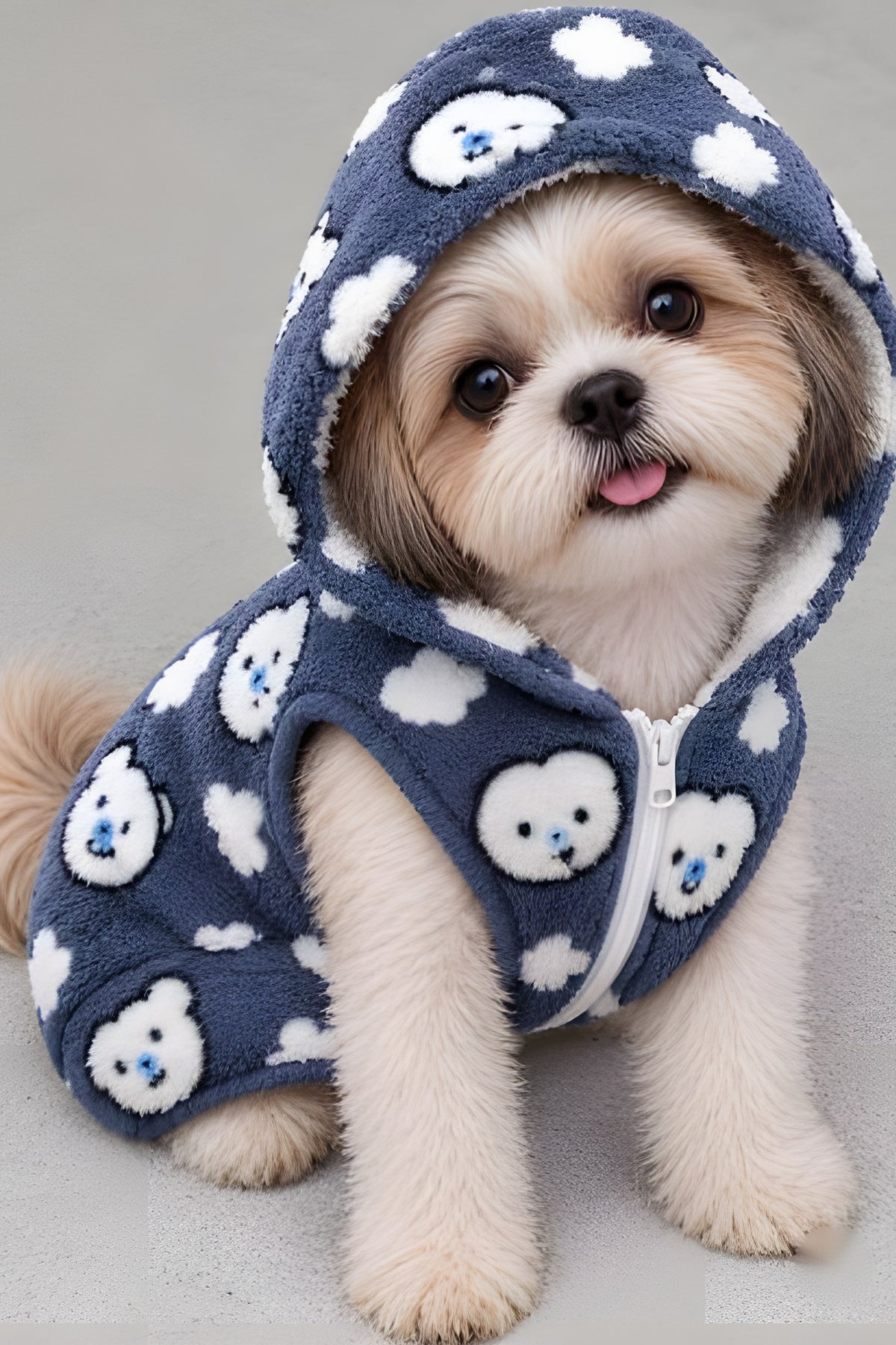Shopzee Snuggly Fleece Hoodie for Small Dogs