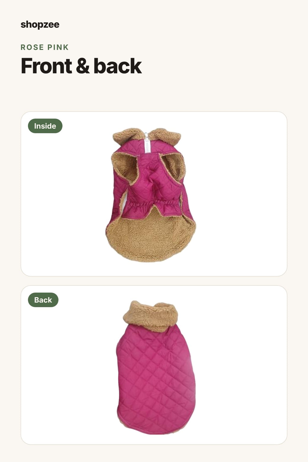 Shopzee Cosy Winter Jacket for Dogs