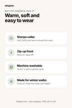 Shopzee Cosy Winter Jacket for Dogs