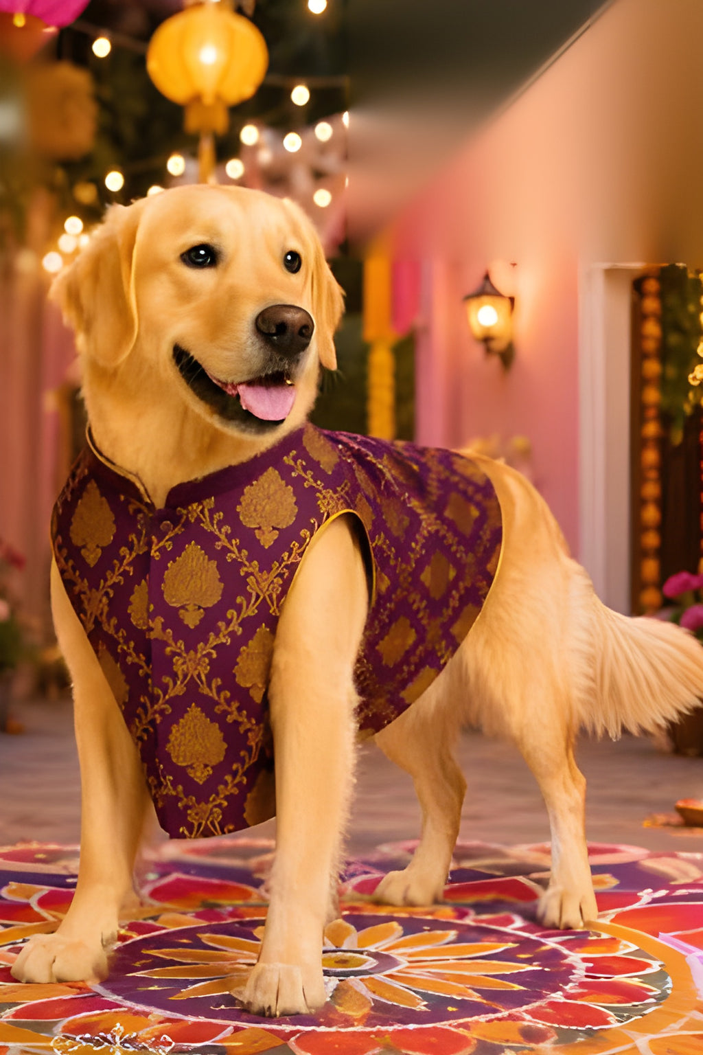 Royal Festive Sherwani for Dogs